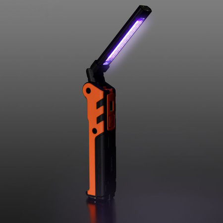 Latarka Ręczna Akumulatorowa LED 5W 400lm 5 Trybów Pracy USB C UV Ściemnialna Videx