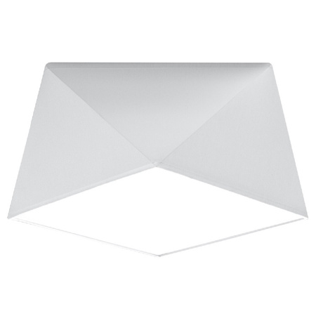 Lampa Sufitowa Plafon E27 Geometryczna Biała Nowoczesna Hexa Sollux