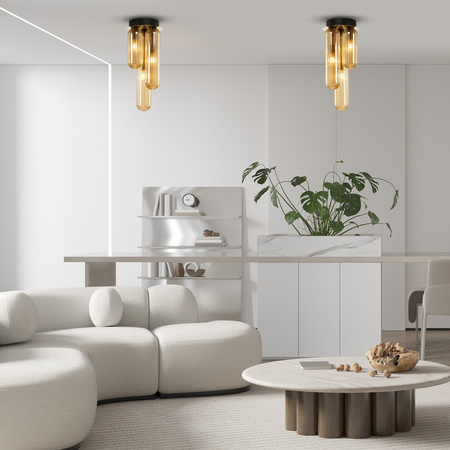 Lampa Sufitowa PAX Złota 3xG9 Milagro