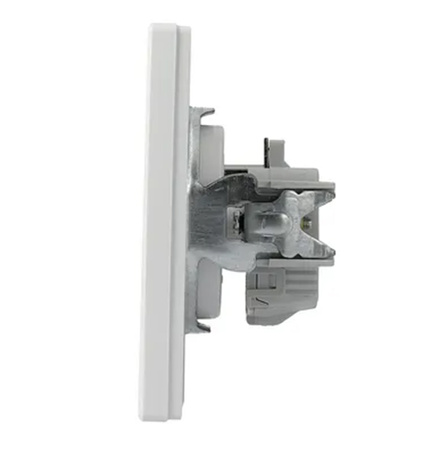 Gniazdo Pojedyncze 2P+PE z Ramką Podtynkowy Asfora IP20