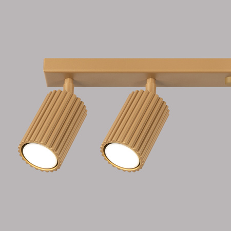 Lampa Sufitowa Reflektor Tuba Spot 6x GU10 Złota Karbon Deep Space SL.1566 Sollux