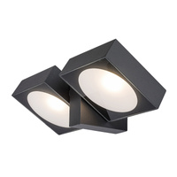 Lampa Ogrodowa Zewnętrzna Kinkiet Elewacyjny LED 14W 900lm 3000K IP54 Antracyt Nowoczesny Telde Rabalux