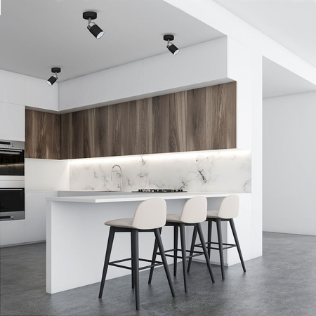 Kinkiet JOKER CZARNY 1x GU10 lampa ścienna sufitowa reflektor MILAGRO Metal