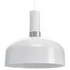 Lampa wisząca biała/chrom żyrandol MiLAGRO MALMO 1x E27