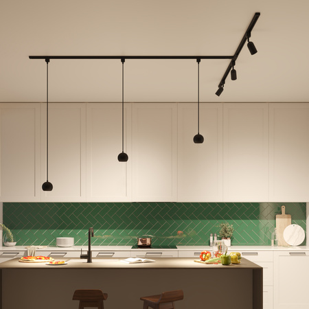 Lampa Wisząca na Szynę Oświetleniową Szynoprzewód LED GU10 Jednofazowa Czarna EasyLink Colby Philips