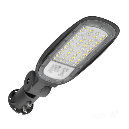 Lampa Uliczna LED Przemysłowa Oprawa Drogowa 40W 5600lm 4000K Neutralna IP66 IK08 Szara Vespa Kobi