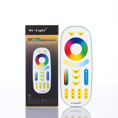 Pilot LED RGB+CCT radiowy 4 STREFY DOTYK Wi-Fi Mi-Light - FUT092
