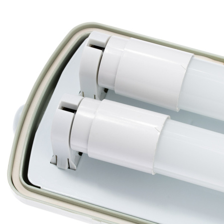 Oprawa Hermetyczna Pyłoszczelna 60cm 2xT8 G13 IP65 + Świetlówki LED 9W 6500K Lumiled