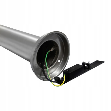 Lampa Ogrodowa Zewnętrzna E27 Słupek 65cm Srebrna