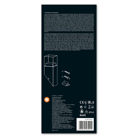 Lampa Ogrodowa Zewnętrzna Kinkiet Elewacyjny LED 4.5W 400lm 3000K IP44 Srebrny Endura Ledvance