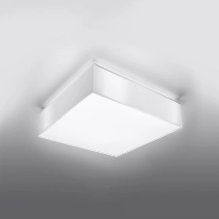 Lampa Sufitowa Oprawa Natynkowa 4x E27 Plafon Kwadratowa Biała Minimalistyczna Horus Sollux