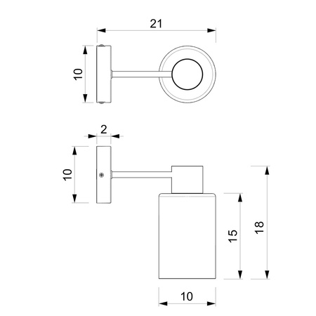 Lampa Ścienna Kinkiet MADERA 1xE27 Milagro