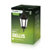 Lampa Ogrodowa Wisząca Zewnętrzna E27 LATARNIA Czarna BELLIS LUMILED