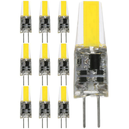 10x Żarówka LED G4 KAPSUŁKA 3W = 30W 330lm 6500K Zimna 360° LUMILED