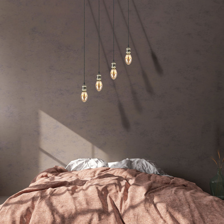 Żarówka LED B75 E27 4W 200lm 1800K Ciepła 320° Bursztynowy Dekoracyjna DECOVINTAGE Sanico Goldlux