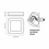Lampa Zewnętrzna Plafon LED 15W 1600lm 5000K Zimna Biała Videx