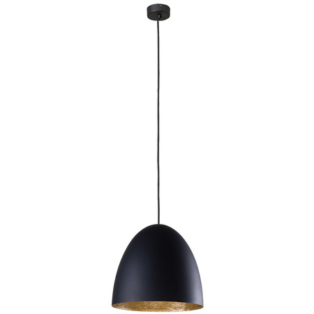 Lampa Sufitowa EGG M 9022 Nowodvorski Czarno-Złota E27 Wisząca Tuba Stal ?39 cm Nowoczesna