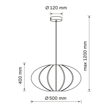 Lampa Sufitowa Wisząca Zwis E27 Biała JAPANDI Sanico Goldlux