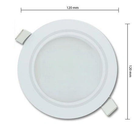 Oprawa Podtynkowa LED Sufitowa Okrągła Biała 6W 480lm 2700K