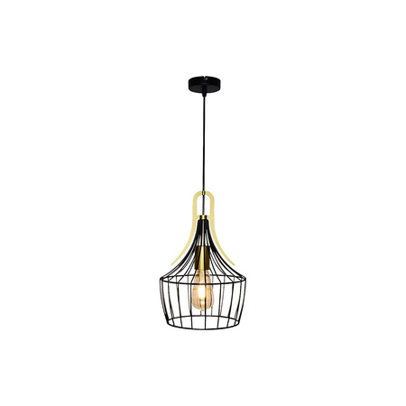 Lampa Wisząca Sufitowa Zwis E27 Czarny Industrialny Parov Rabalux