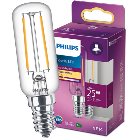 Żarówka LED E14 T25 2,1W = 25W 250lm 2700K Ciepła Filament PHILIPS