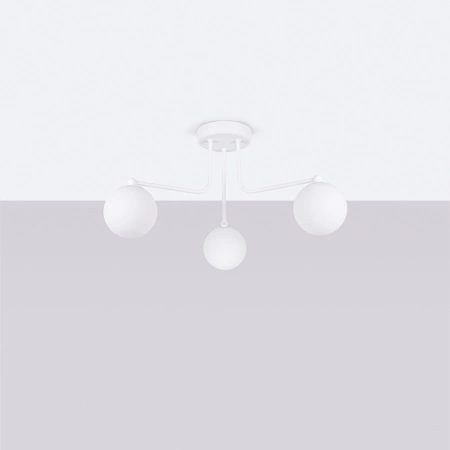 Lampa Wisząca Sufitowa Żyrandol 3x G9 Biała Astral French Sky SL.1659 Sollux