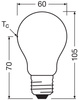 Żarówka LED A60 E27 3.8W = 60W 806lm 2700K Ciepła 320° Ściemnialna CLASSIC Osram