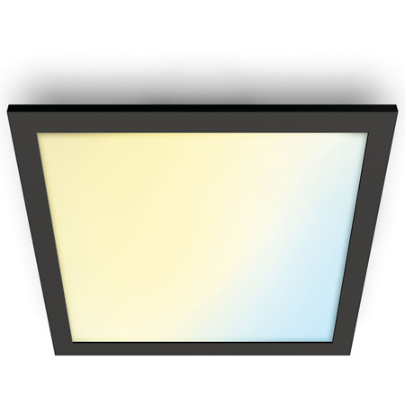 Panel LED Natynkowy 30x30 Lampa Sufitowa 12W CCT TW Czarny SMART WiFi WiZ