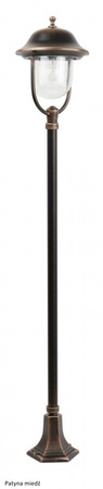 Lampa Ogrodowa Zewnętrzna Stojąca SŁUPEK Prince K 5002/1/O E27 167cm Su-Ma