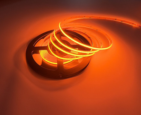 Taśma LED Pasek COB 12V 45W 2400LED NEON Pomarańczowa 8mm 5m