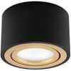 Oprawa Natynkowa HALOGENOWA Spot Tuba Ruchoma Okrągła Czarno-Złota 50mm AMAT-S LUMILED