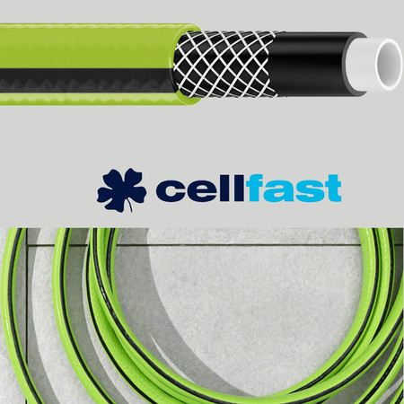 Wąż Ogrodowy do Wody 4 Warstwowy z Oplotem 3/4" 50m Mocny QUATTRO CELLFAST