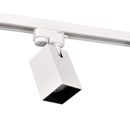 Reflektor Szynowy GU10 Biały+Czarny do Szynoprzewodów Square POLUX