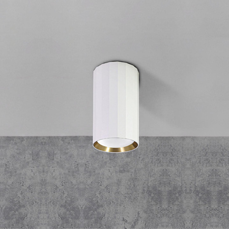 Oprawa Natynkowa Punktowa Spot GU10 Biała Złota NICEA Sanico Goldlux