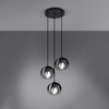 Lampa Sufitowa Wisząca Zwis 3x E27 Kulista Czarna Nowoczesna Tulos Sollux