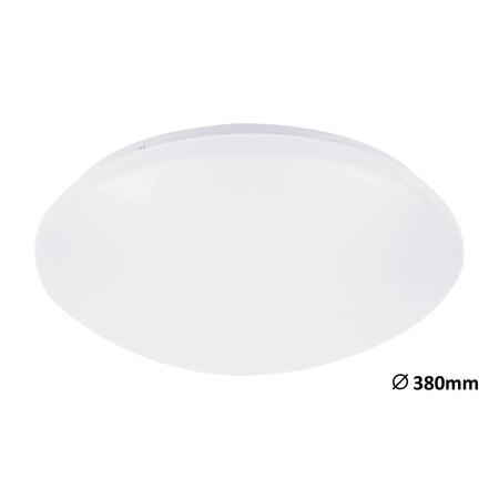 Plafon LED Lampa Sufitowa Oprawa Ścienna Natynkowa 24W 1560lm 4000K z Czujnikiem Ruchu Biały Industrialny Lucas Rabalux
