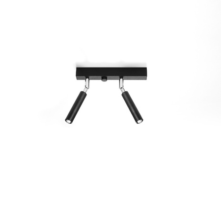 Lampa Sufitowa Oprawa Natynkowa SPOT TUBA Reflektor 2x G9 Tubularna Czarna Nowoczesna Eyetech Sollux