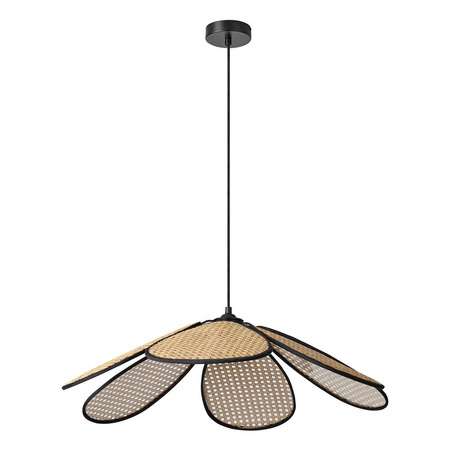 Lampa Sufitowa Wisząca Dekoracyjna Zwis E27 Beżowa Decor Rattan Daisy Pedant Osram