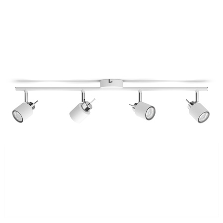 Lampa Sufitowa Reflektor Natynkowy 4x GU10 Biała Meranti Philips