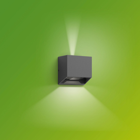 Kinkiet Ogrodowy Lampa Elewacyjna Zewnętrzna LED 4.3W 800lm 2700K IP44 Antracyt Alix Ultra Efficient Philips