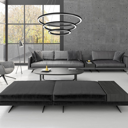 Lampa Wisząca Sufitowa GALAXIA Czarna 85W LED Milagro