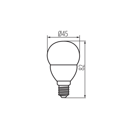 Żarówka LED E14 G45 6.5W = 60W 806lm 3000K Ciepła Kanlux
