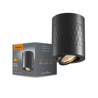 Oprawa Natynkowa SPOT 1x GU10 Ruchoma Czarna STANLEY Videx