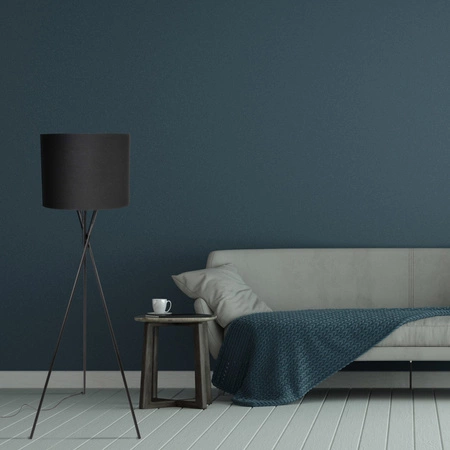 Lampa Podłogowa Oprawa Stojąca E27 Czarna Tekla Sanico Goldlux