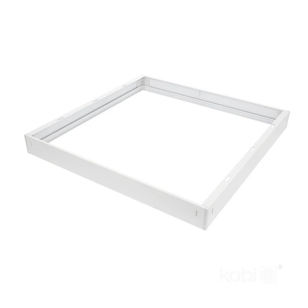 Ramka Natynkowa 63mm do Panelu LED 60x60cm Klik Biała Kobi