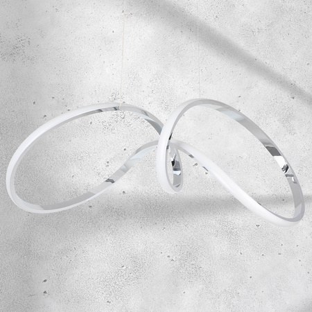 Lampa Wisząca Sufitowa TESORO Chrom 48W LED Milagro