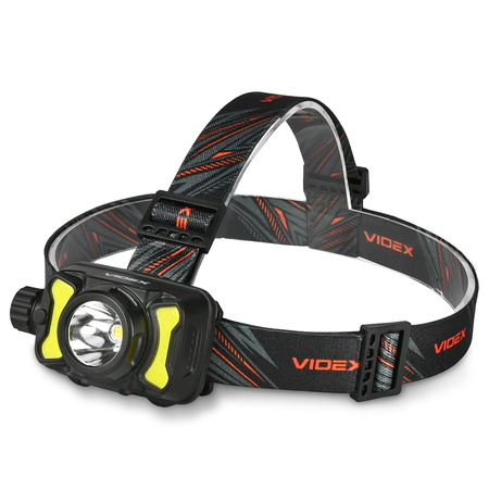 Latarka Czołowa Akumulatorowa LED 5W 700lm 8 Trybów Pracy USB-C Wodoszczelna IP55 Videx