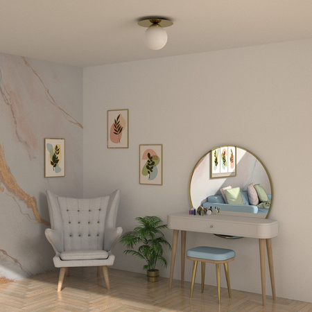 Lampa Sufitowa Natynkowa PLATO 1xE14 Okrągła 14cm Milagro