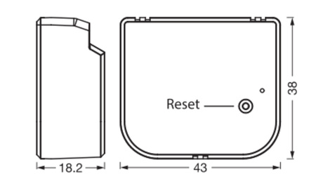 Moduł Przełącznik Inteligentny Sterownik Dwukierunkowy Czarny Osram SMART+ WiFi