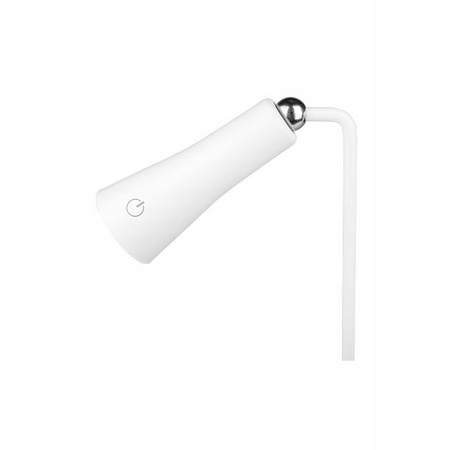 Lampka Biurkowa Stołowa Nocna MAGNETO LED 5W 400lm 4000K Akumulatorowa Odpinana Biała MasterLED